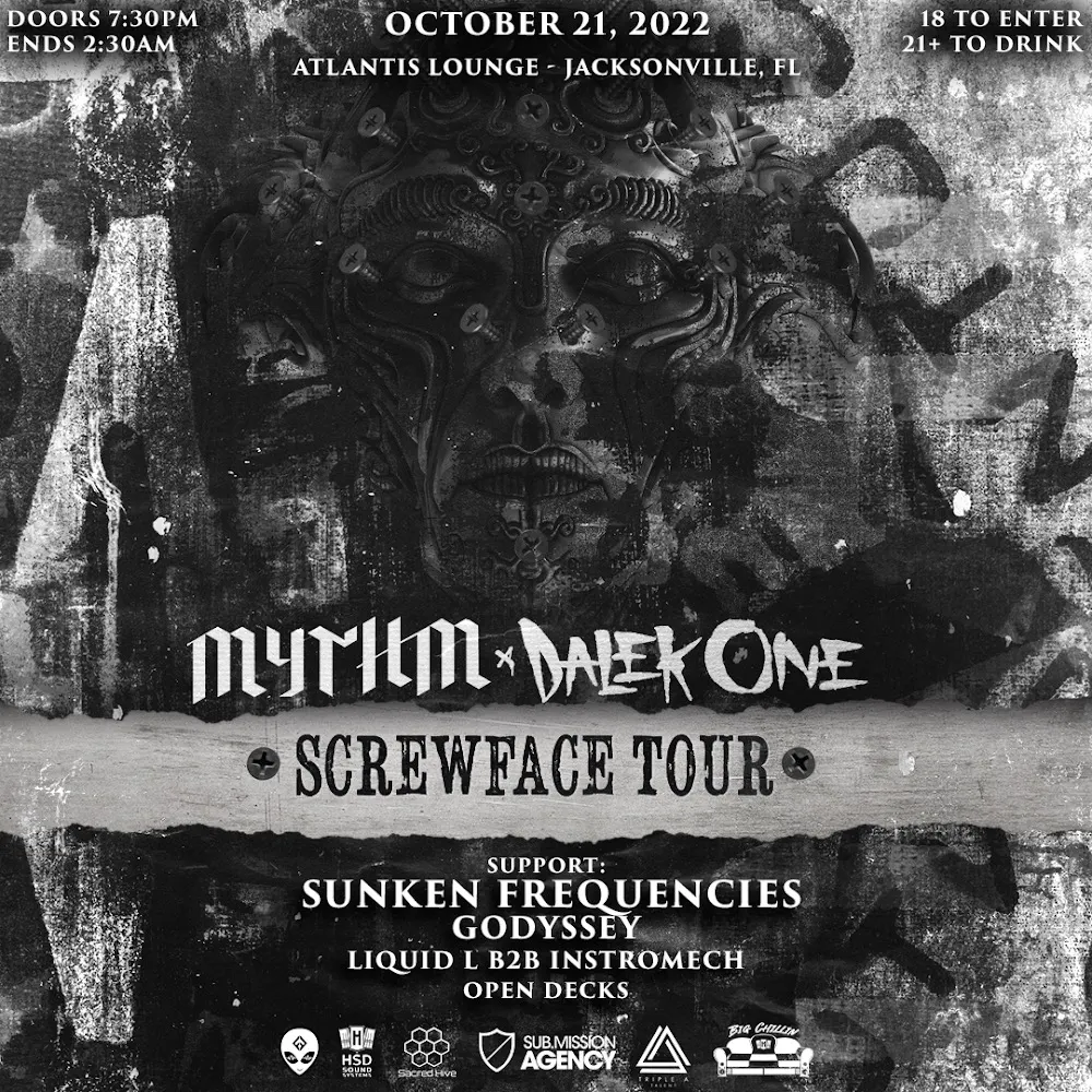 Screwface Tour ft. Mythm, Dalek One — Jacksonville, FL